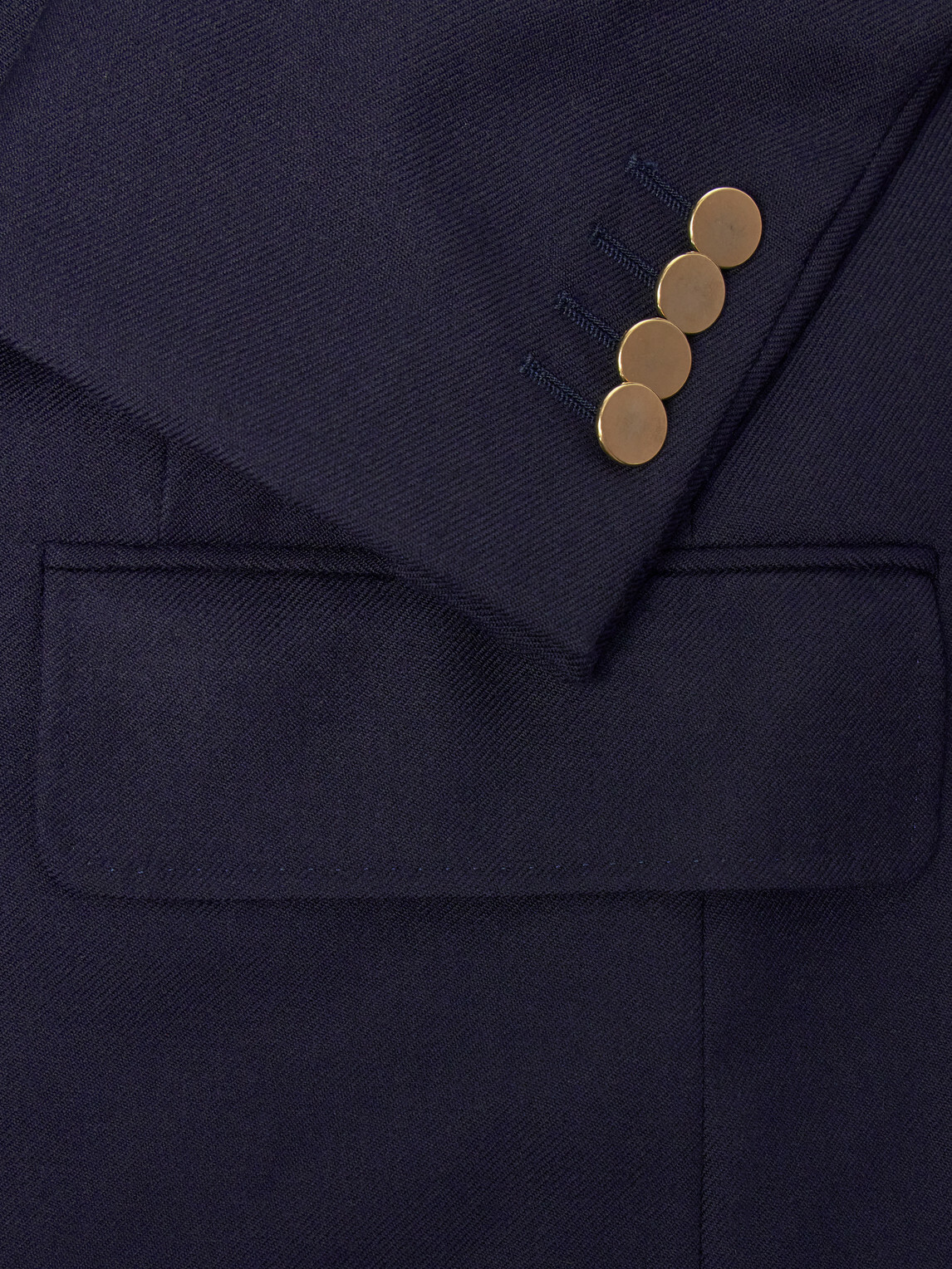 Husbands - Double-Breasted Wool-Twill Blazer - Blue