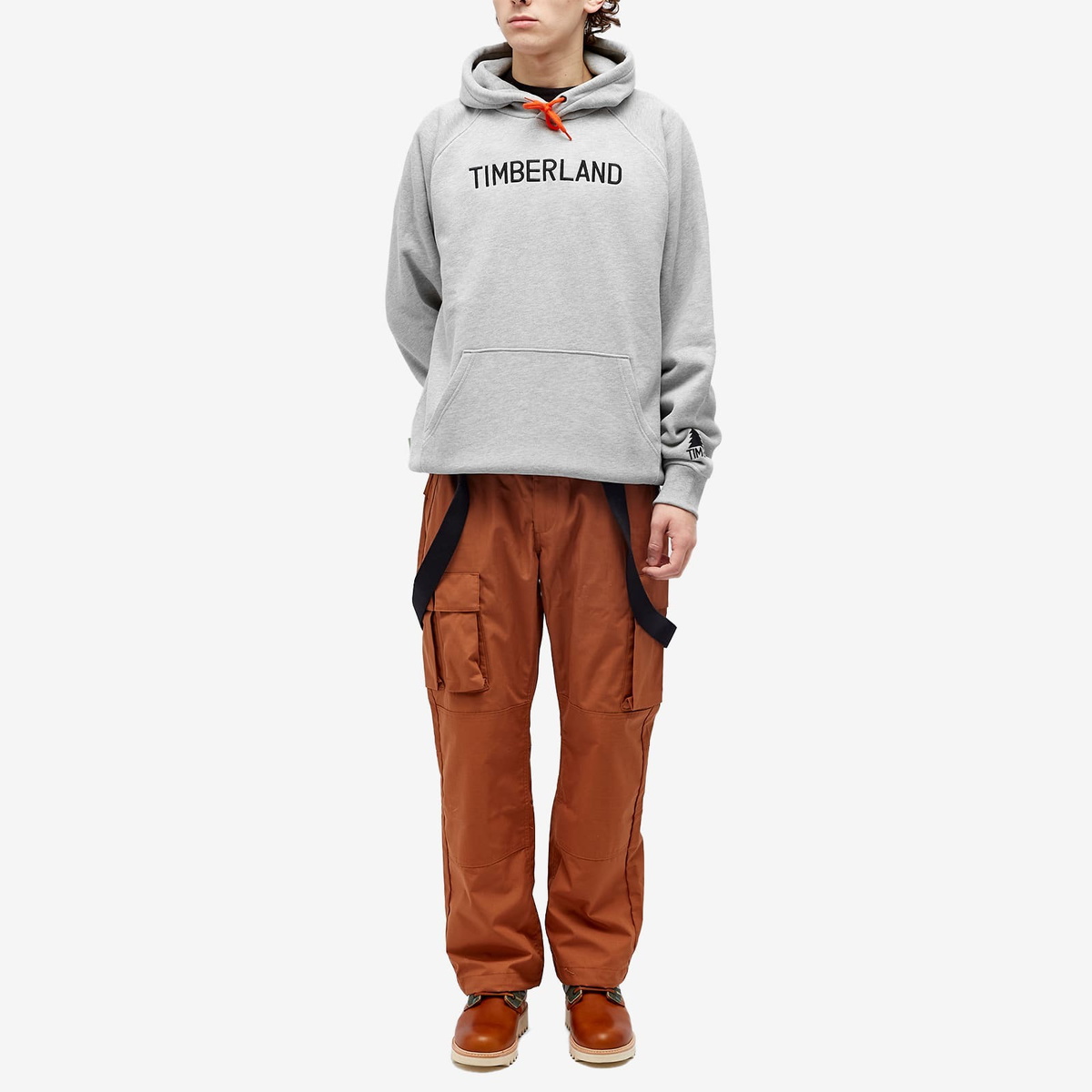 Timberland x Nina Chanel Abney Hoodie in Medium Grey Heather