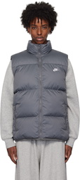 Nike Gray Sportswear Club Puffer Vest