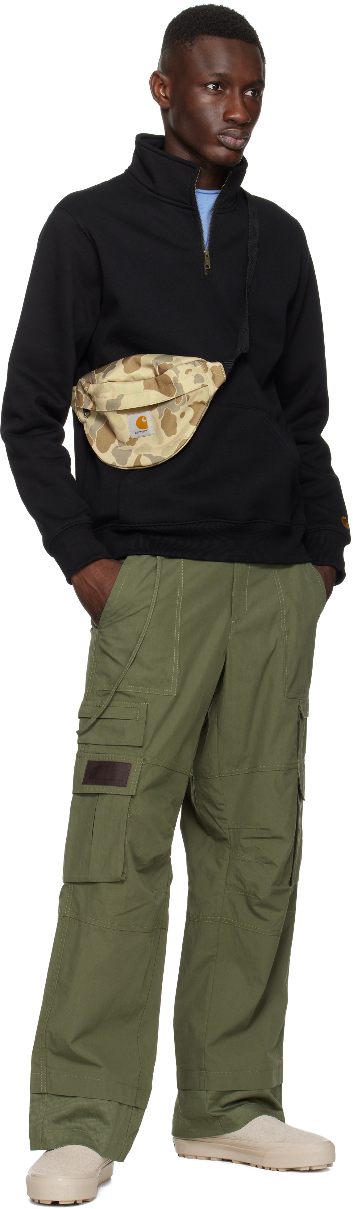 Carhartt Work In Progress Beige Jake Hip Pouch