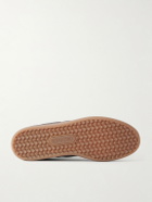 TOM FORD - Archer Leather-Trimmed Suede Sneakers - Gray