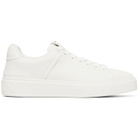 BALMAIN White B-Court Calfskin Sneakers