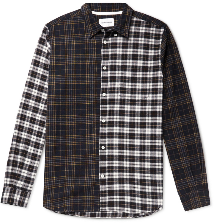 Photo: Norse Projects - Osvald Button-Down Collar Checked Brushed Cotton-Flannel Shirt - Multi