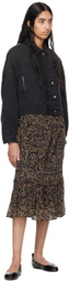 Isabel Marant Etoile Black Julie Denim Jacket