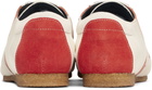 Stefan Cooke Off-White & Orange Slashed Trainer Sneakers