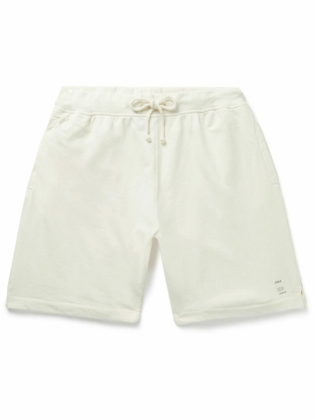 Photo: Onia - Straight-Leg Garment-Dyed Cotton-Jersey Drawstring Shorts - Neutrals