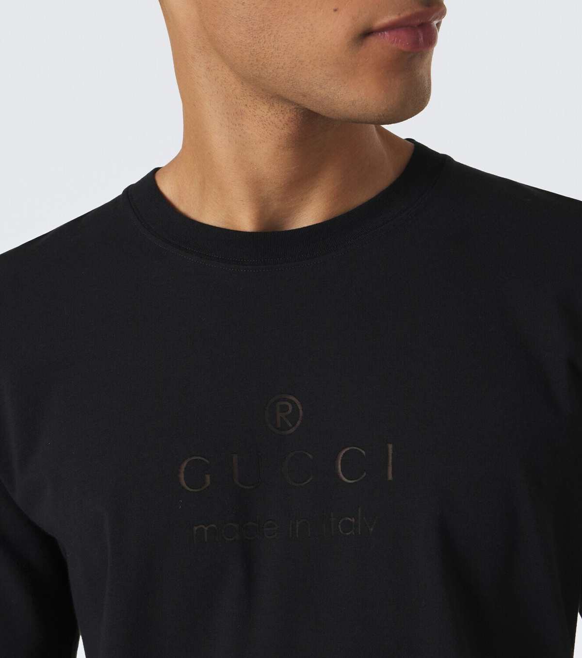 Gucci Printed cotton-blend jersey T-shirt