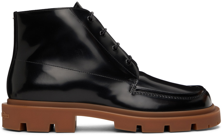 Photo: Maison Margiela Black Leather Lace-Up Boots