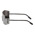 Kenzo Black and Grey Shield Sunglasses