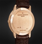 VACHERON CONSTANTIN - Patrimony Hand-Wound 40mm 18-Karat Pink Gold and Alligator Watch, Ref. No. 81180/000R-9159 X81R7625 - Silver