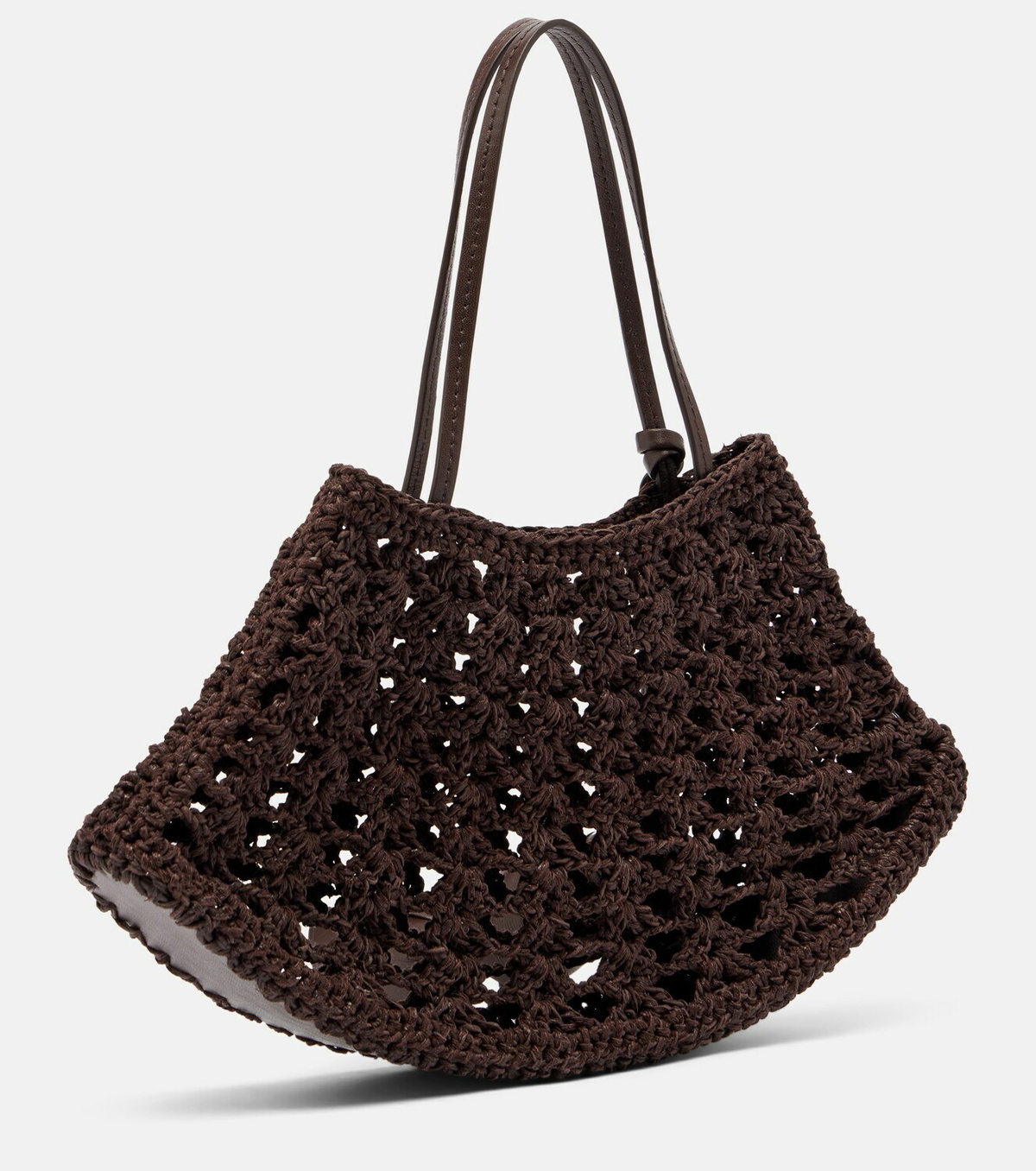 Magda Butrym Maya Small crochet leather top-handle bag