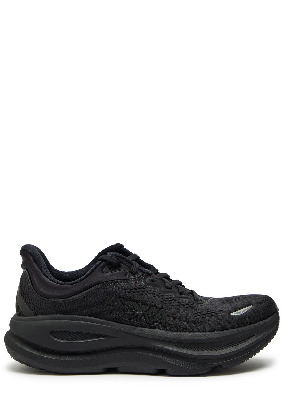 Hoka Bondi 9 Mesh-knit Sneakers Black