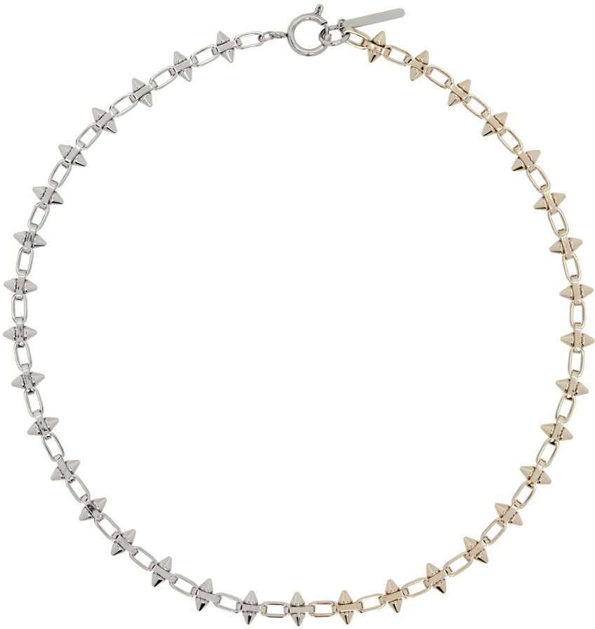 Justine Clenquet Silver & Gold Paul Necklace