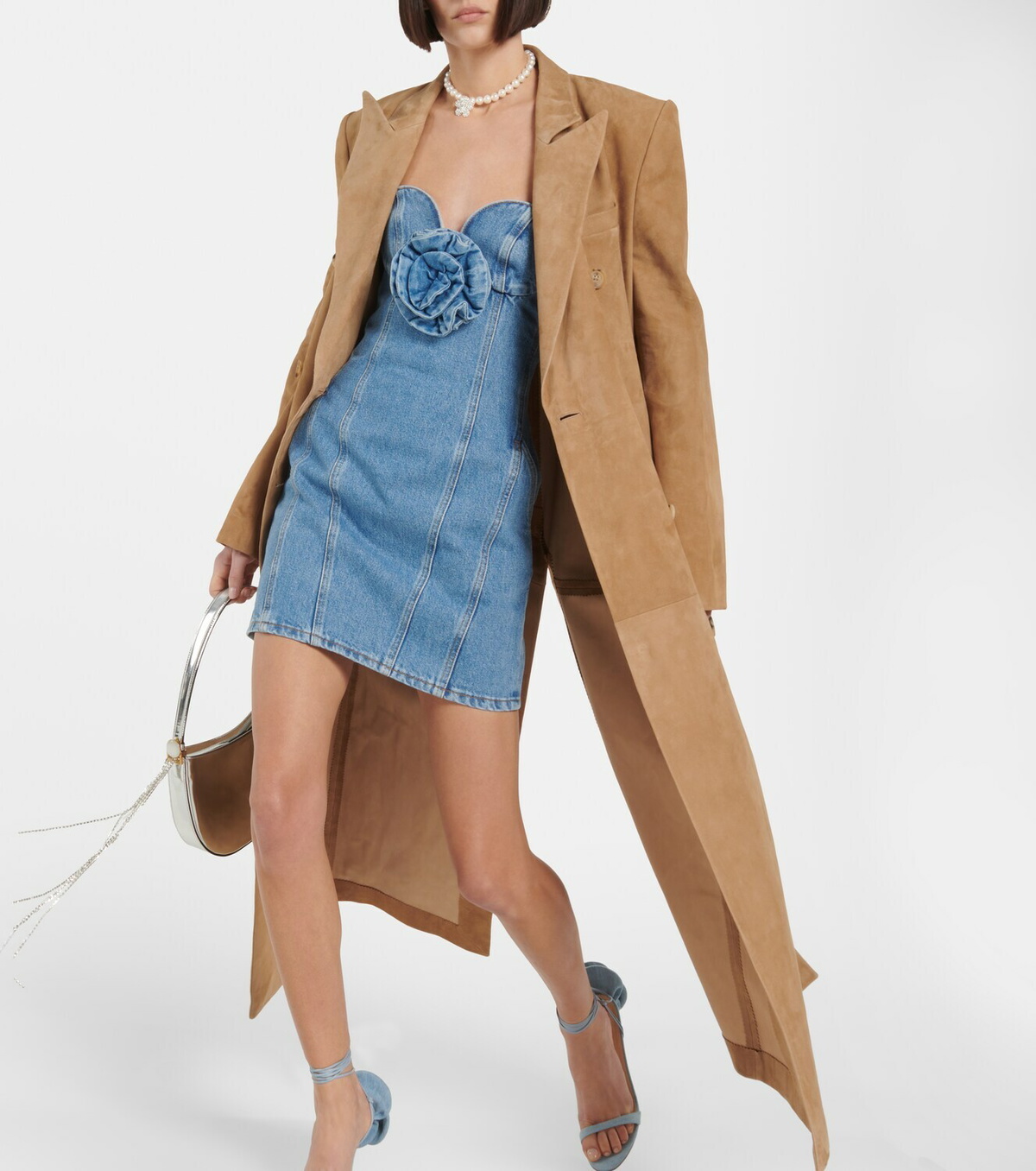 Magda Butrym - Double-breasted suede coat Magda Butrym