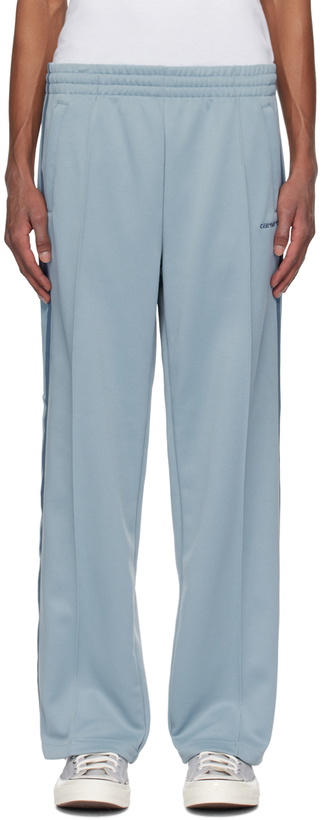 Photo: Carhartt Work In Progress Blue Bolan Sweatpants