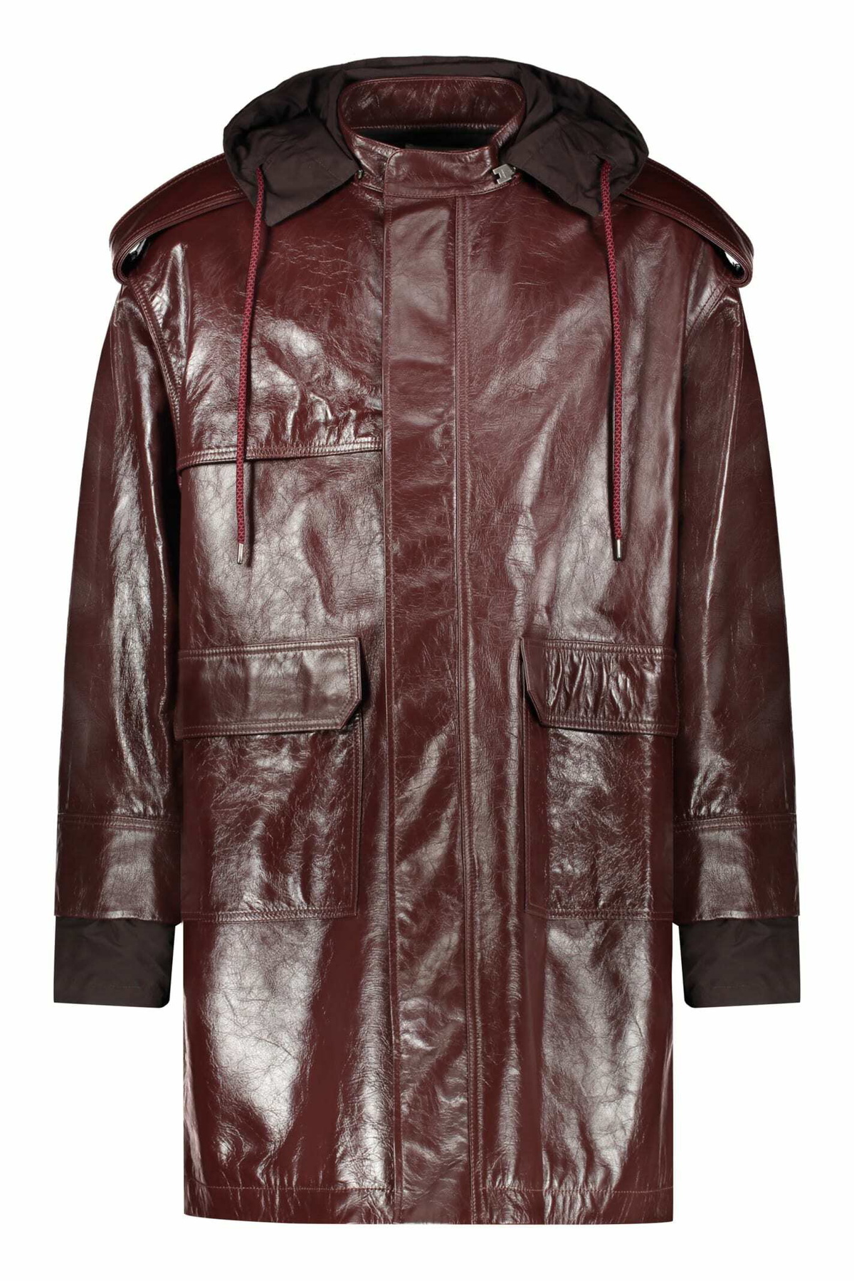AMBUSH® - Logo-Embossed Full-Grain Leather Jacket - Black Ambush