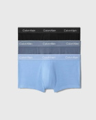 Calvin Klein Underwear LOW RISE TRUNK ICON COTTON STRETCH 3-PACK Blue Mens Boxers & Brief
