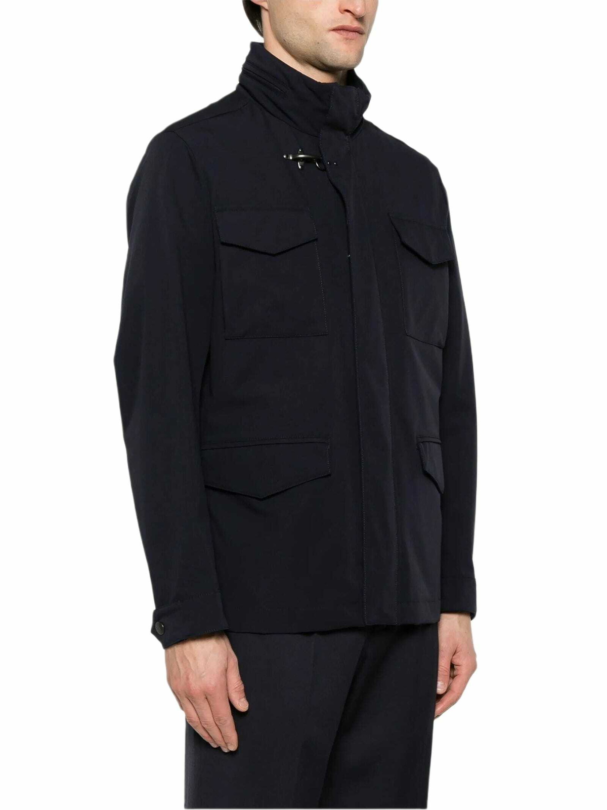 Fay Short Nylon Stretch Field Jacket