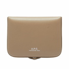 A.P.C. Men's Josh Wallet in Greige