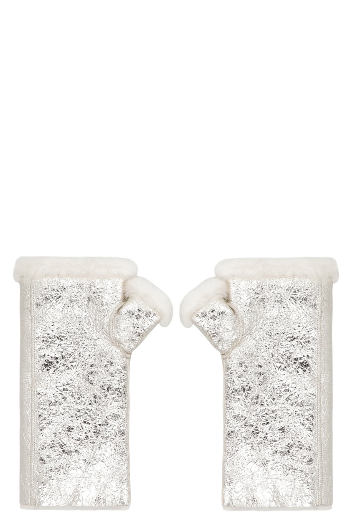 Yves Salomon Down shearling-trimmed mittens Yves Salomon