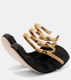 Rene Caovilla Cleo leather ballet flats