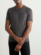 TOM FORD - Placed Rib Slim-Fit Lyocell and Cotton-Blend T-Shirt - Gray