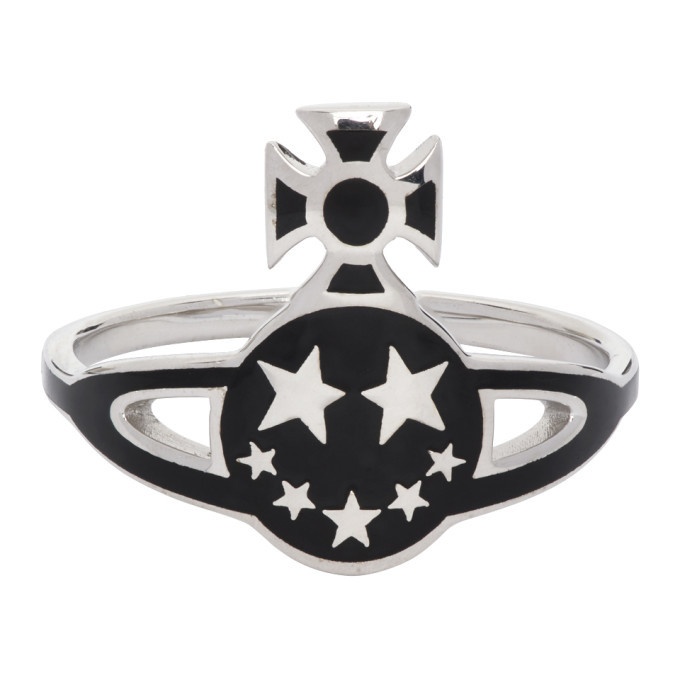 Photo: Vivienne Westwood Silver and Black Lazarus Orb Ring