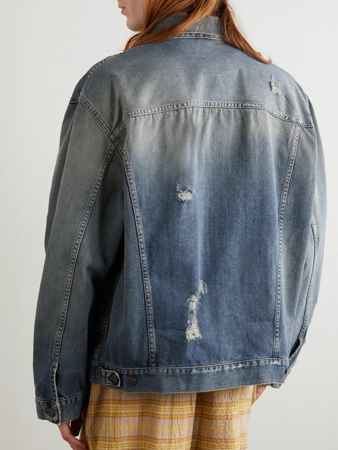 Acne Studios - Rob Detroit Distressed Denim Jacket - Blue Acne Studios