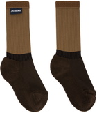 Jacquemus Brown 'Les Chaussettes À L'Envers' Socks