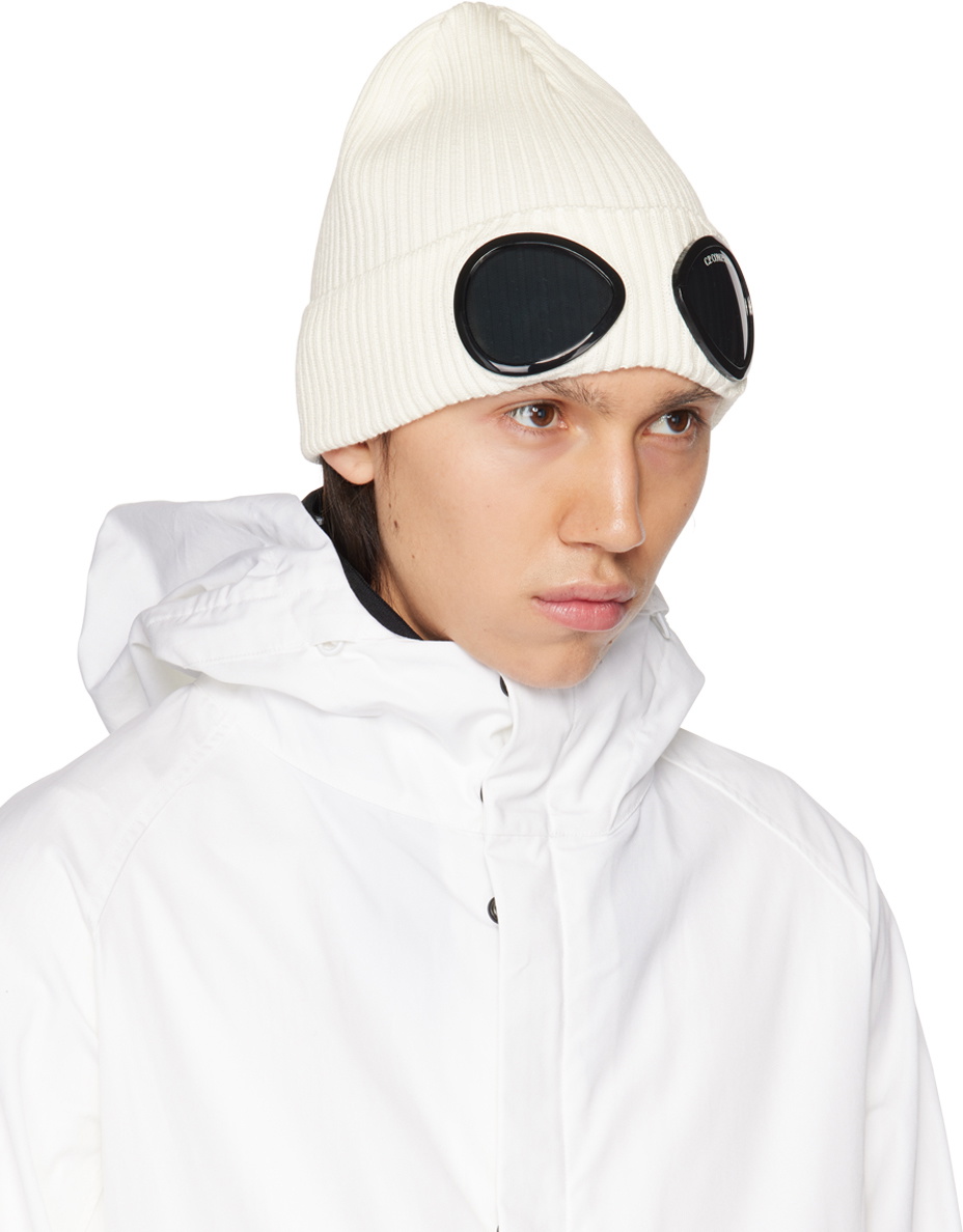 Cp company hotsell white beanie