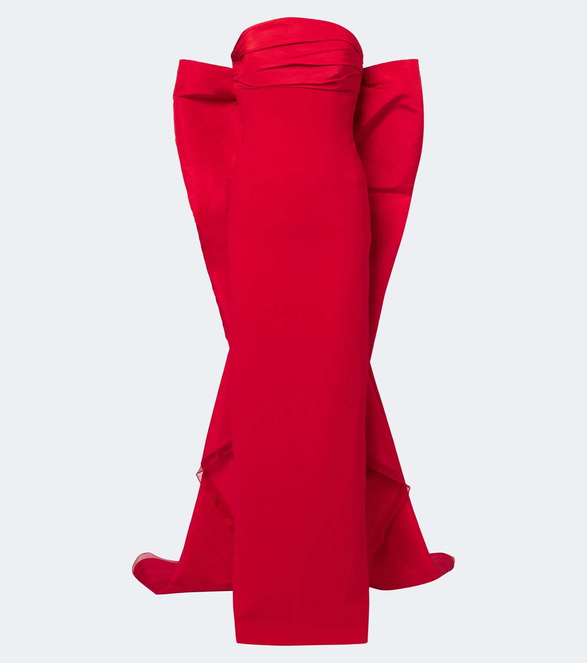 Carolina Herrera Bow-detail bustier gown