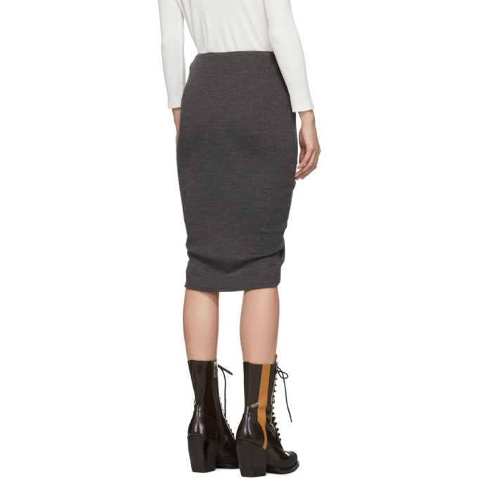 Isabel Marant Etoile Grey Joca Jersey Skirt Isabel Marant Etoile