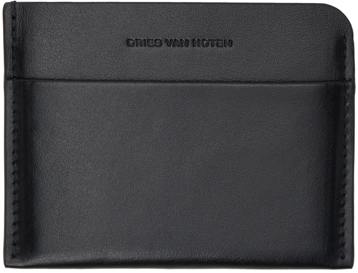 Photo: Dries Van Noten Black Leather Card Holder