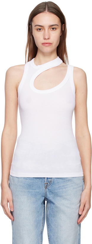 Photo: COTTON CITIZEN White Verona Cut Out Tank Top