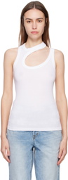 COTTON CITIZEN White Verona Cut Out Tank Top