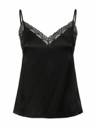 ALBERTA FERRETTI Satin & Lace Camisole Top