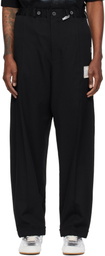 Maison MIHARA YASUHIRO Black Easy Slack Trousers