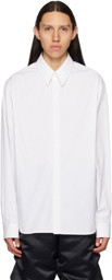We11done White Sharp Collar Shirt