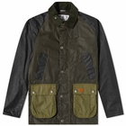 Barbour Men's Beacon Summer Bedale Wax Jacket in Patch Archive Olive