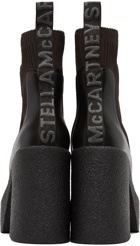Stella McCartney Brown Skyla Heeled Sock Boots