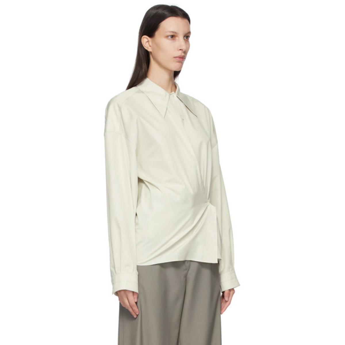 Lemaire Green Twisted Shirt Lemaire