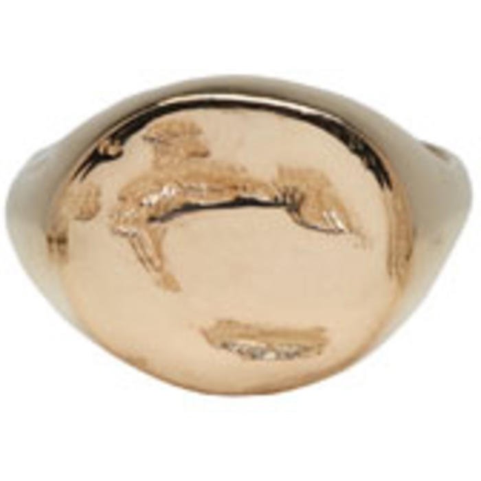 Photo: Pearls Before Swine Gold Signet Pinky Ring