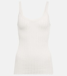 Petar Petrov Taro ribbed-knit silk tank top