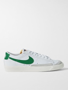 NIKE - Blazer Low '77 Suede-Trimmed Leather Sneakers - White - US 5