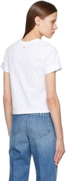 Victoria Beckham White Drape T-Shirt