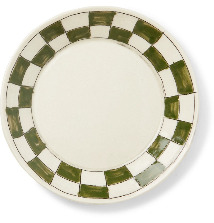 Photo: BODE - Botticelli Ceramics Painted Porcelain Plate - White