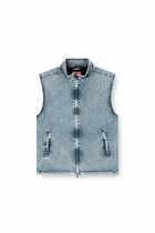 Diesel Vest in recycled nylon taslan - Jackets Mens in Blue