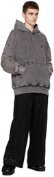 Feng Chen Wang Gray Oversized Hoodie