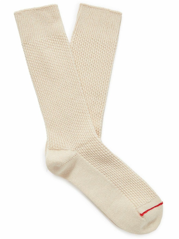 Photo: Anonymous Ism - Cotton-Blend Piqué Socks