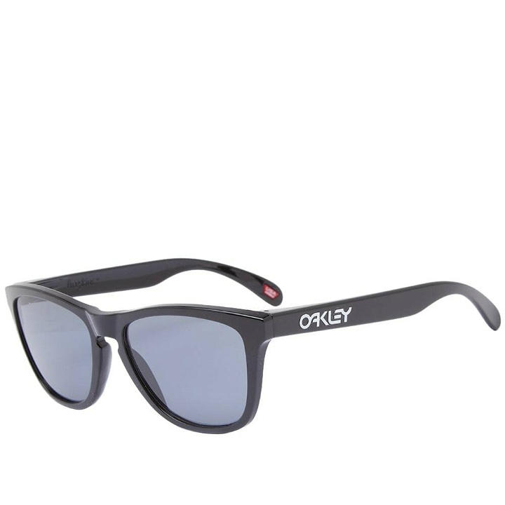 Photo: Oakley Men's Frogskins Sunglasses in Polished Black/Grey